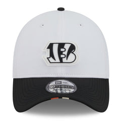Cincinnati Bengals New Era 2025 NFL Training Camp 39THIRTY Flex Hat White/Black