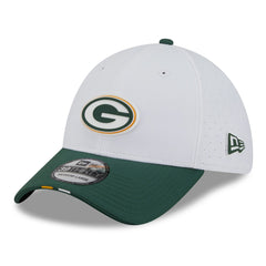 Green Bay Packers New Era 2025 NFL Training Camp 39THIRTY Flex Hat White/Green