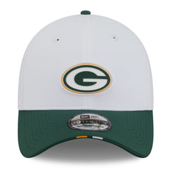 Green Bay Packers New Era 2025 NFL Training Camp 39THIRTY Flex Hat White/Green