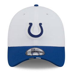 Indianapolis Colts New Era 2025 NFL Training Camp 39THIRTY Flex Hat White/Royal