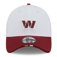 Washington Commanders New Era 2025 NFL Training Camp 39THIRTY Flex Hat White/Burgundy