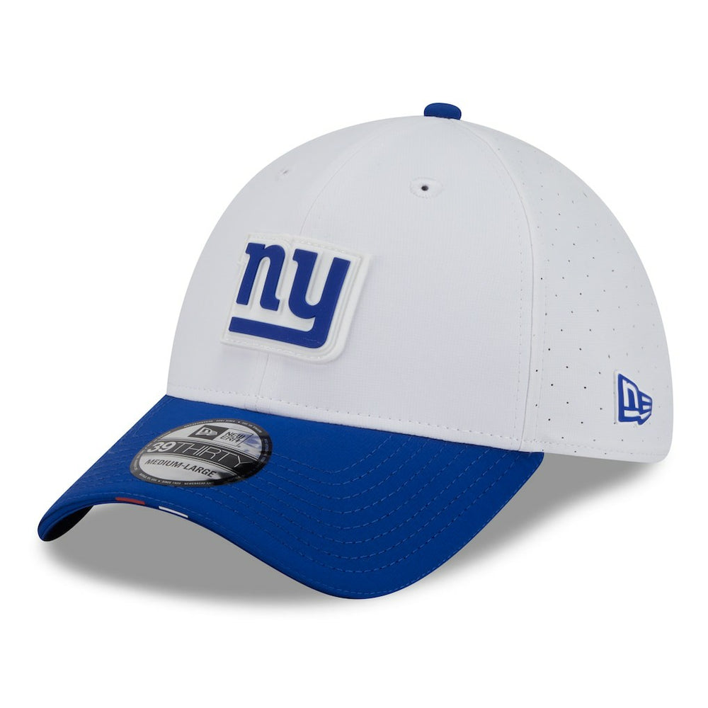 New York Giants New Era 2025 NFL Training Camp 39THIRTY Flex Hat White/Royal