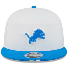Detroit Lions New Era 2025 NFL Training Camp Split Panel 9FIFTY Snapback Hat White/Blue
