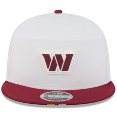 Washington Commanders New Era 2025 NFL Training Camp Split Panel 9FIFTY Snapback Hat White/Burgundy