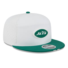 New York Jets New Era 2025 NFL Training Camp Split Panel 9FIFTY Snapback Hat White/Green