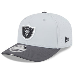 Las Vegas Raiders New Era 2025 NFL Training Camp 9SEVENTY Adjustable Hat Gray/Graphite