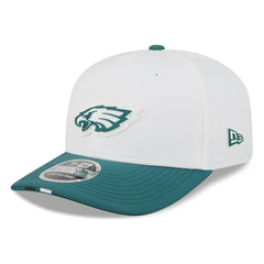 Philadelphia Eagles New Era 2025 NFL Training Camp 9SEVENTY Adjustable Hat White/Midnight Green