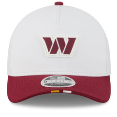 Washington Commanders New Era 2025 NFL Training Camp A-Frame 9FORTY Adjustable Hat White/Burgundy