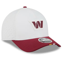 Washington Commanders New Era 2025 NFL Training Camp A-Frame 9FORTY Adjustable Hat White/Burgundy
