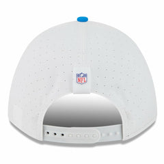 Detroit Lions New Era 2025 NFL Training Camp A-Frame 9FORTY Adjustable Hat White/Blue