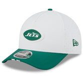 New York Jets New Era 2025 NFL Training Camp A-Frame 9FORTY Adjustable Hat White/Green