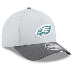 Philadelphia Eagles New Era 2025 NFL Training Camp A-Frame 9FORTY Adjustable Hat Gray/Graphite