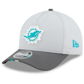 Miami Dolphins New Era 2025 NFL Training Camp A-Frame 9FORTY Adjustable Hat Gray/Graphite