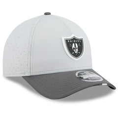 Las Vegas Raiders New Era 2025 NFL Training Camp A-Frame 9FORTY Adjustable Hat Gray/Graphite