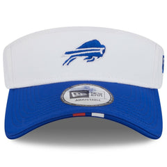 Buffalo Bills New Era 2025 NFL Training Camp Adjustable Visor White/Royal