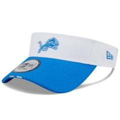 Detroit Lions New Era 2025 NFL Training Camp Adjustable Visor White/Blue