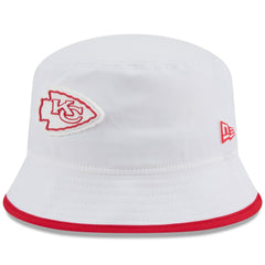Kansas City Chiefs New Era 2025 NFL Training Camp Stretch Bucket Hat White