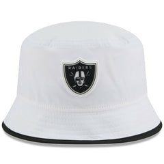 Las Vegas Raiders New Era 2025 NFL Training Camp Stretch Bucket Hat White