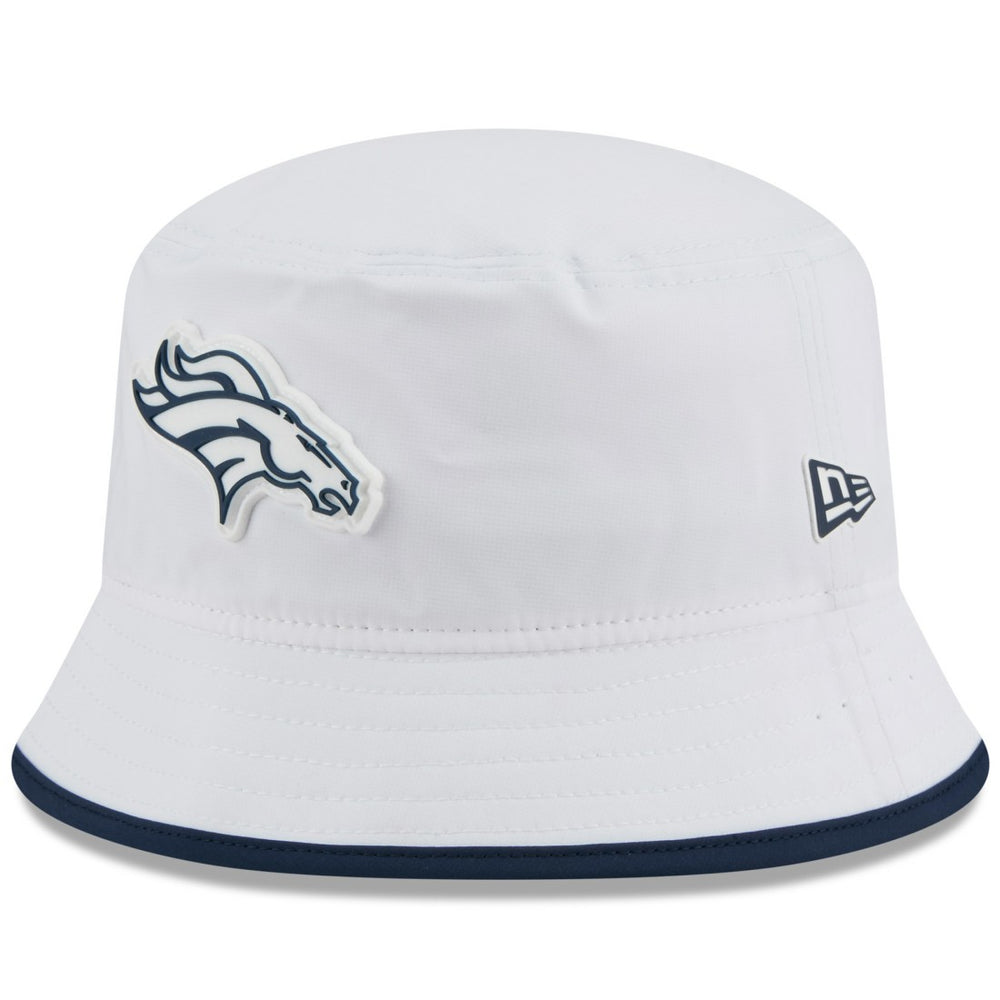 Denver Broncos New Era 2025 NFL Training Camp Stretch Bucket Hat White