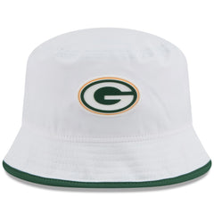 Green Bay Packers New Era 2025 NFL Training Camp Stretch Bucket Hat White