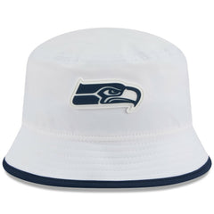 Seattle Seahawks New Era 2025 NFL Training Camp Stretch Bucket Hat White