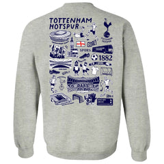 Tottenham Hotspur Vive La Fete Women's Impressions Artwork Pullover Sweatshirt Gray sale