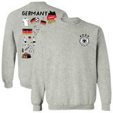 Germany National Team Vive La Fete Women's Impressions Artwork Pullover Sweatshirt Gray sale