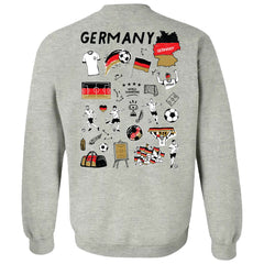 Germany National Team Vive La Fete Women's Impressions Artwork Pullover Sweatshirt Gray sale