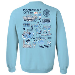 Manchester City Vive La Fete Women's Impressions Artwork Pullover Sweatshirt Sky Blue shop