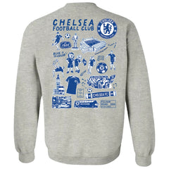 Chelsea Vive La Fete Women's Impressions Artwork Pullover Sweatshirt Gray shop