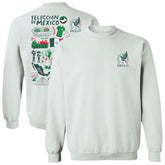 Mexico National Team Vive La Fete Women's Impressions Artwork Pullover Sweatshirt White shop