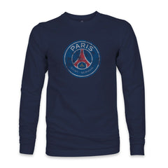 Paris Saint-Germain 1863FC Color Badge Long Sleeve T-Shirt Navy