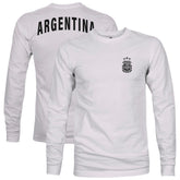 Argentina National Team 1863FC Back Team Arch Long Sleeve T-Shirt Gray shop