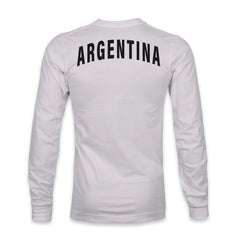Argentina National Team 1863FC Back Team Arch Long Sleeve T-Shirt Gray shop