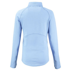 Chicago Cubs Cutter & Buck Women's Peshastin Eco Fleece Recycled Half-Zip Jacket - Heather Powder Blue Jackets