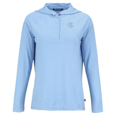 Philadelphia Phillies Cutter & Buck Women's Coastline Epic Comfort Eco Recycled Long Sleeve Hoodie T-Shirt - Powder Blue Hoodies