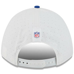 New York Giants New Era Youth 2025 NFL Training Camp A-Frame 9FORTY Adjustable Hat White/Royal