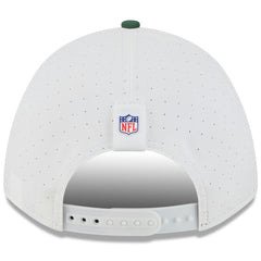 Green Bay Packers New Era Youth 2025 NFL Training Camp A-Frame 9FORTY Adjustable Hat White/Green