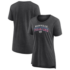 NHL Nashville Predators Women's Proud Tri-Blend T-Shirt - Gray