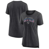 NHL New Jersey Devils Women's Proud Tri-Blend T-Shirt - Gray