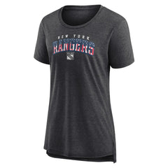 NHL New York Rangers Women's Proud Tri-Blend T-Shirt - Gray