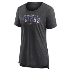 NHL Philadelphia Flyers Women's Proud Tri-Blend T-Shirt - Gray