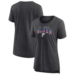 NHL St. Louis Blues Women's Proud Tri-Blend T-Shirt - Gray