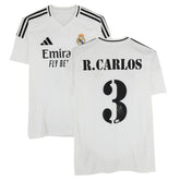 Roberto Carlos Real Madrid Autographed 2024-25 White Home Jersey BAS