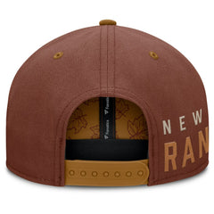 NHL New York Rangers Fanatics Fall Leaves Acreage Snapback Hat - Brown