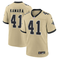 NFL Alvin Kamara New Orleans Saints Youth Gameday Golds Alternate Game Player Jersey - Gold