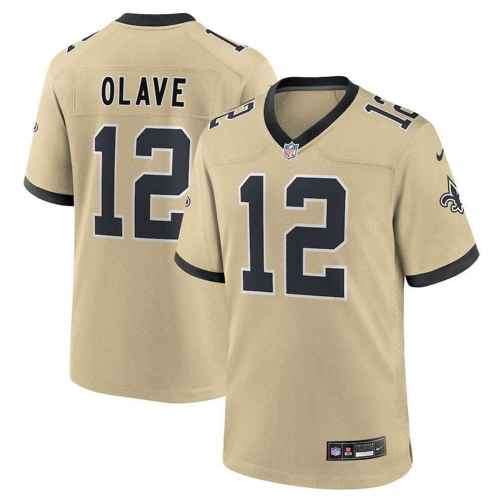 NFL Chris Olave New Orleans Saints Youth Gameday Golds Alternate Game Player Jersey - Gold