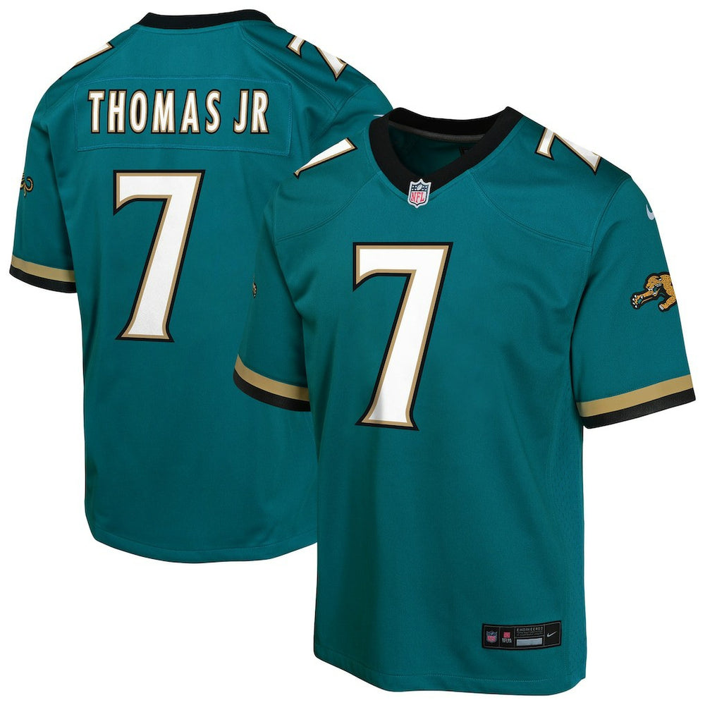 NFL Brian Thomas Jr. Jacksonville Jaguars Youth Alternate 2 Prowler Throwback Game Jersey - Teal