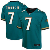 NFL Brian Thomas Jr. Jacksonville Jaguars Youth Alternate 2 Prowler Throwback Game Jersey - Teal