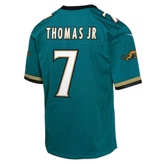 NFL Brian Thomas Jr. Jacksonville Jaguars Youth Alternate 2 Prowler Throwback Game Jersey - Teal